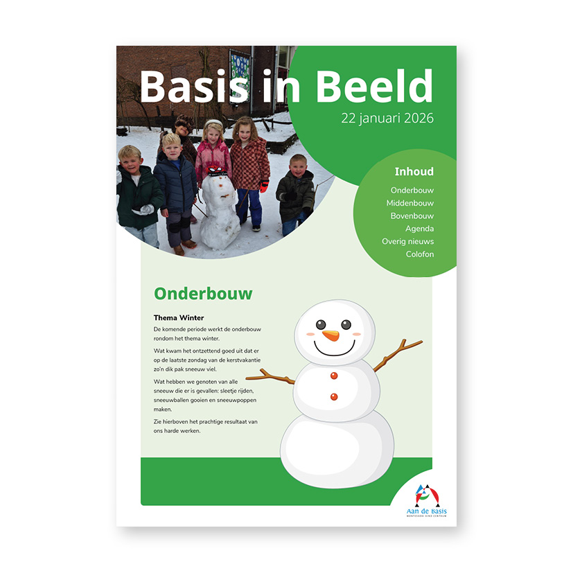 Aan de Basis – Schoolkrant – Januari 2026